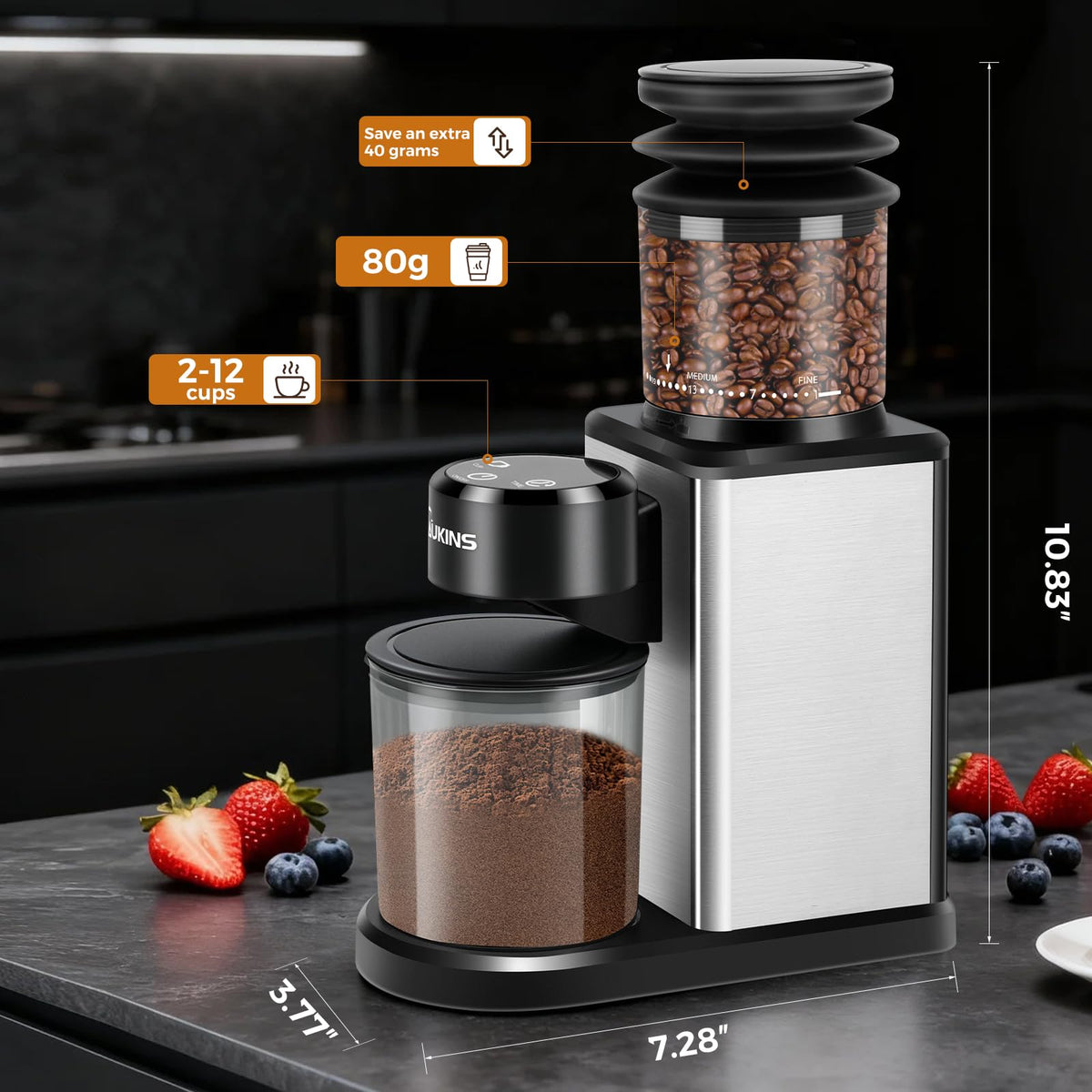 Automatic Conical Burr Coffee Grinder L1106