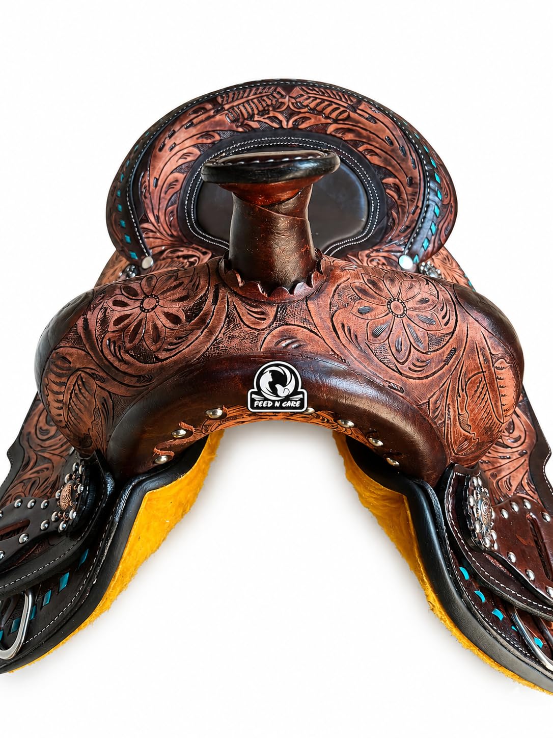 Leather Horse Saddle with Tack Set K87449