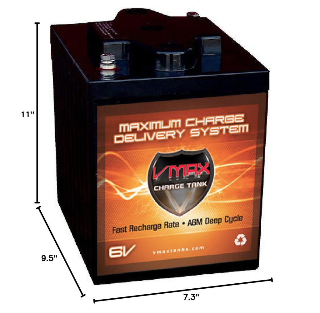 6V 225Ah GC2 AGM Deep Cycle Golf Cart Battery H81566