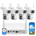 Wireless Outdoor 4 Cam Home Security Cameras System V7230