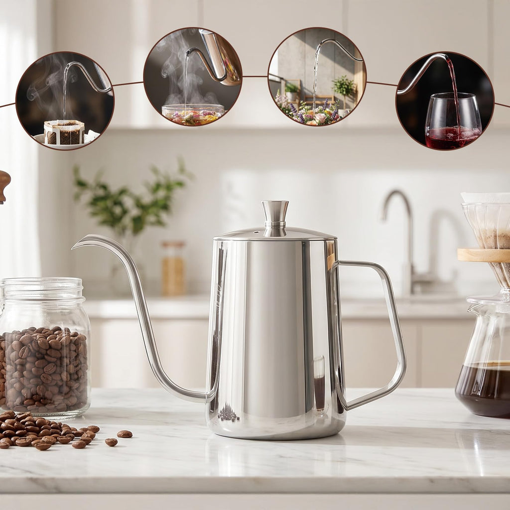 20 oz Stainless Steel Pour Over Kettle R611