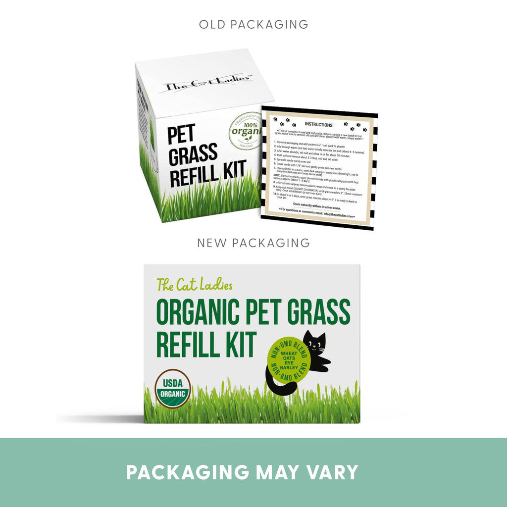 Organic Cat Grass Seed and Coco Coir Soil Disks 3 Pack A771542