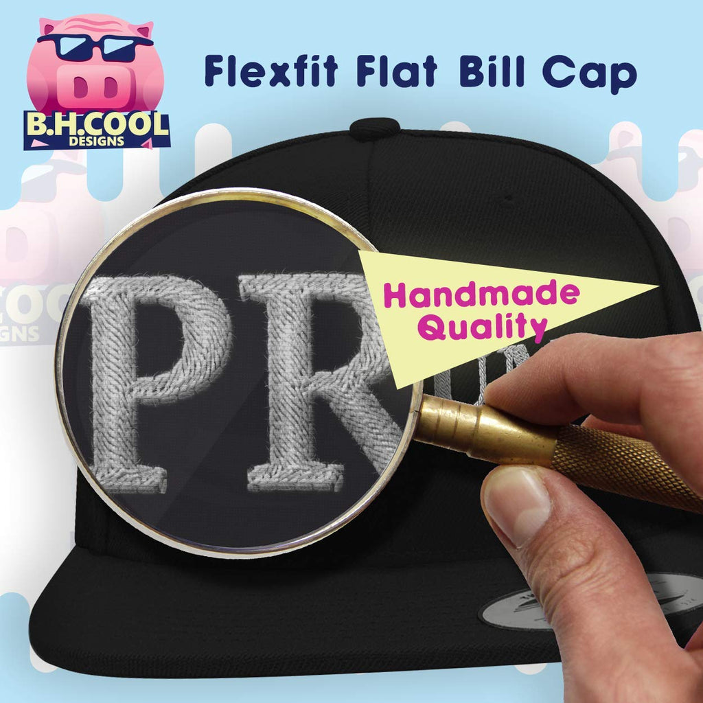 Flat Bill Fitted Hat U829