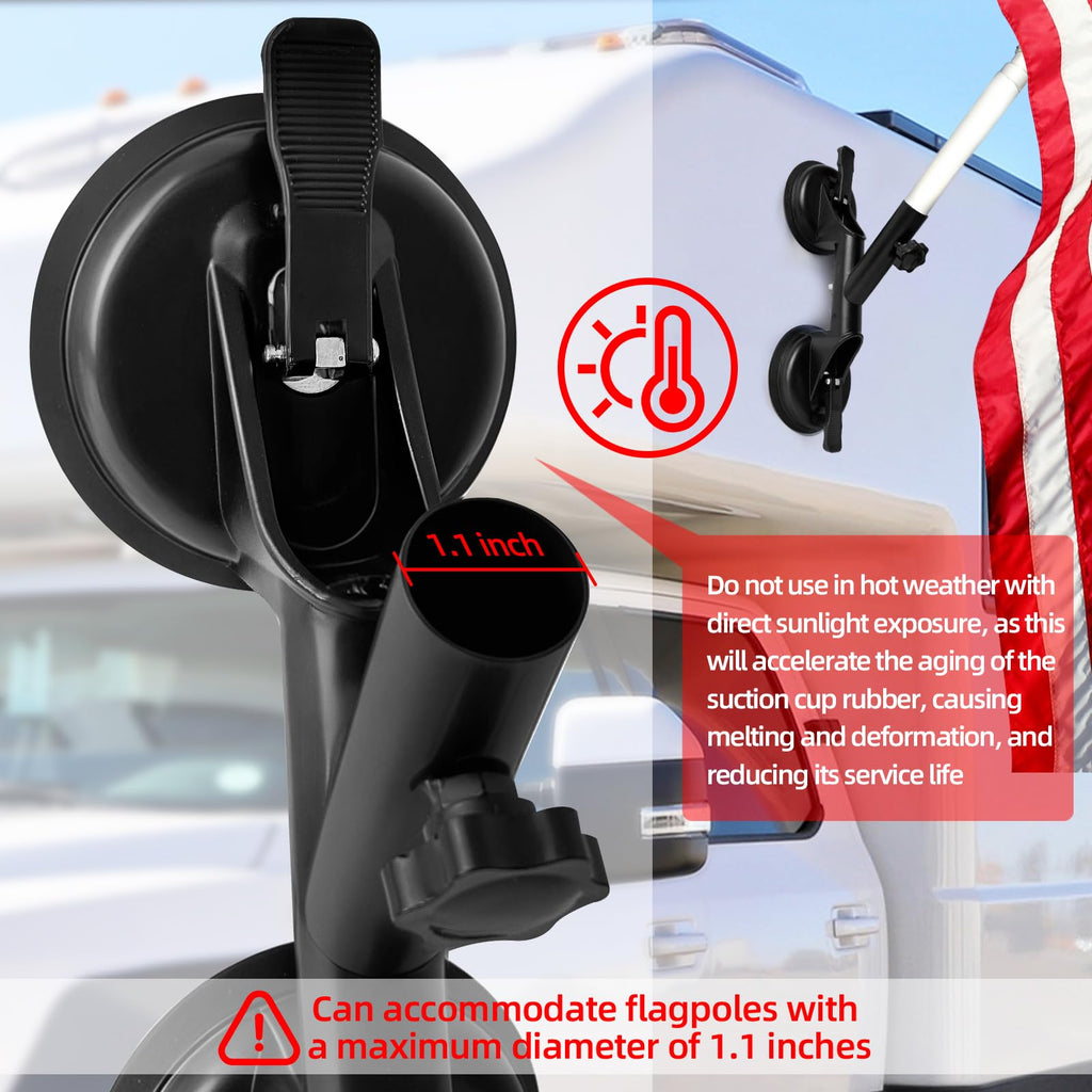 Suction Cup Flag Pole Mount I94567