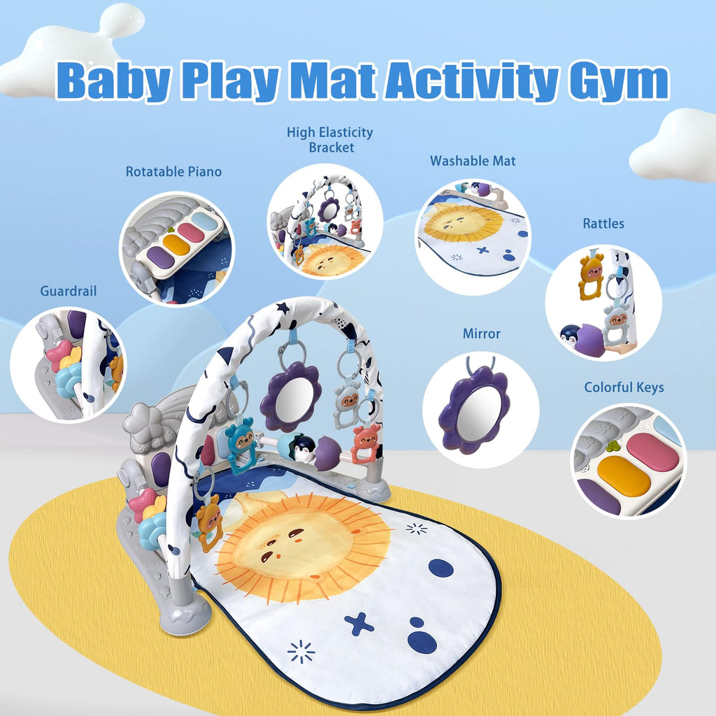Baby Play Gym Mat and Activity Center with Music and Light K1193