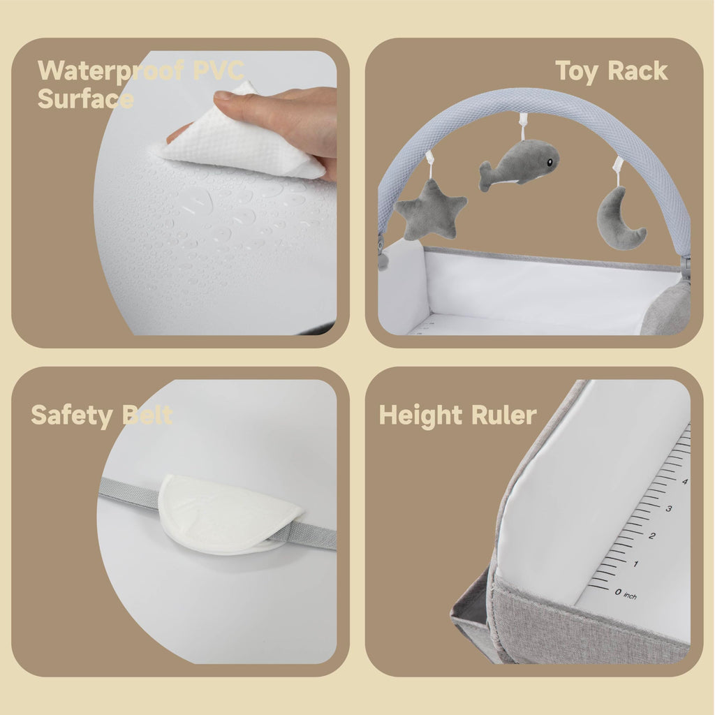 Portable Folding Baby Changing Table with 2 Drawers V312