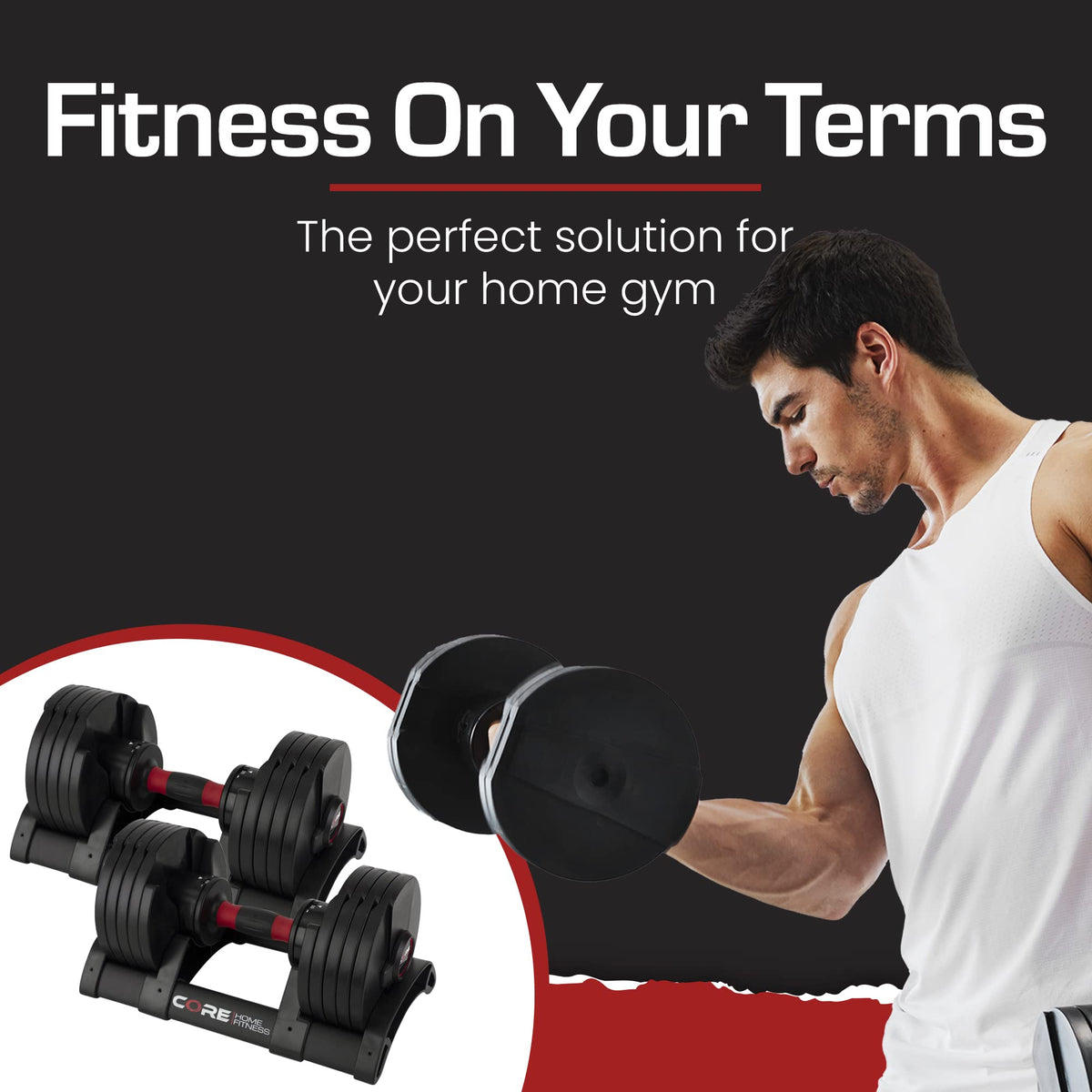 Adjustable Dumbbell Weight Set Y215179