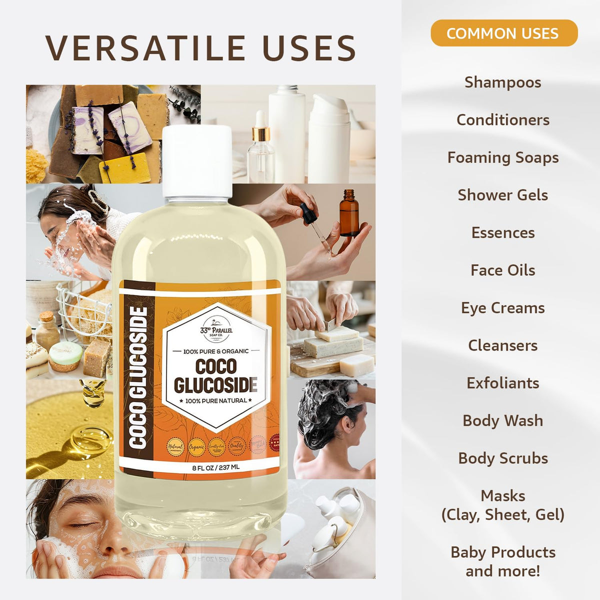 Coco Glucoside Surfactant 16 oz I43024