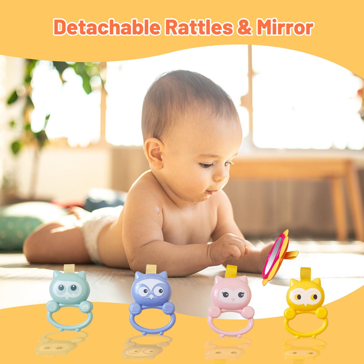 Baby Gym Play Mat & Baby Walker with Music and Light Q11212