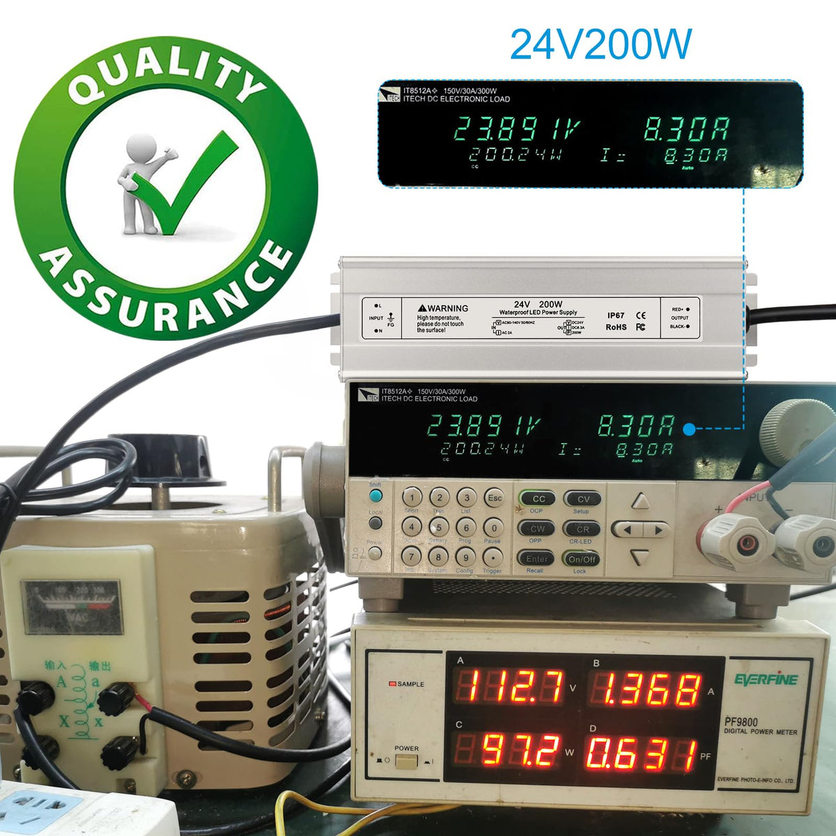 24V 200W IP67 Waterproof LED Power Supply H184