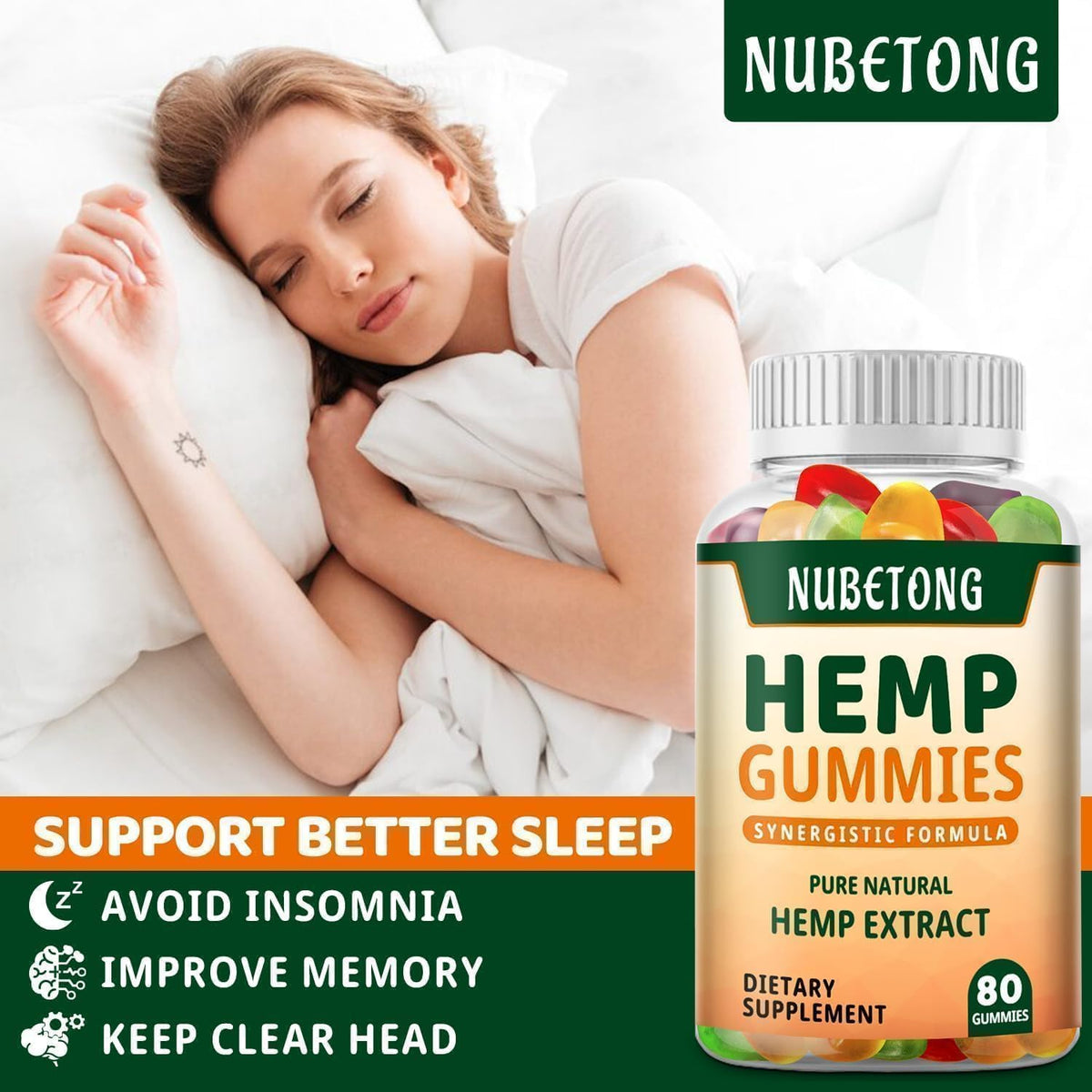 Organic Hemp Gummies Supplement M82299