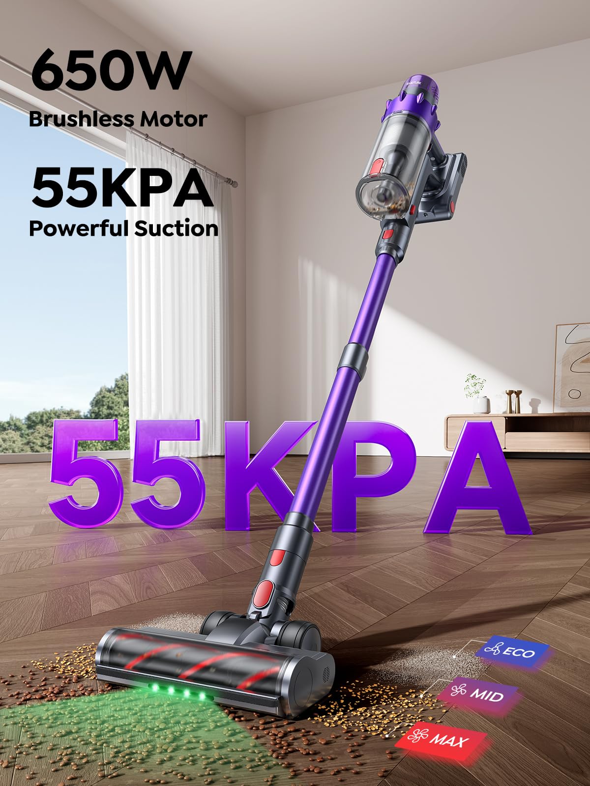 650W 55KPA 70Mins Cordless Stick Vacuum Cleaner I13119