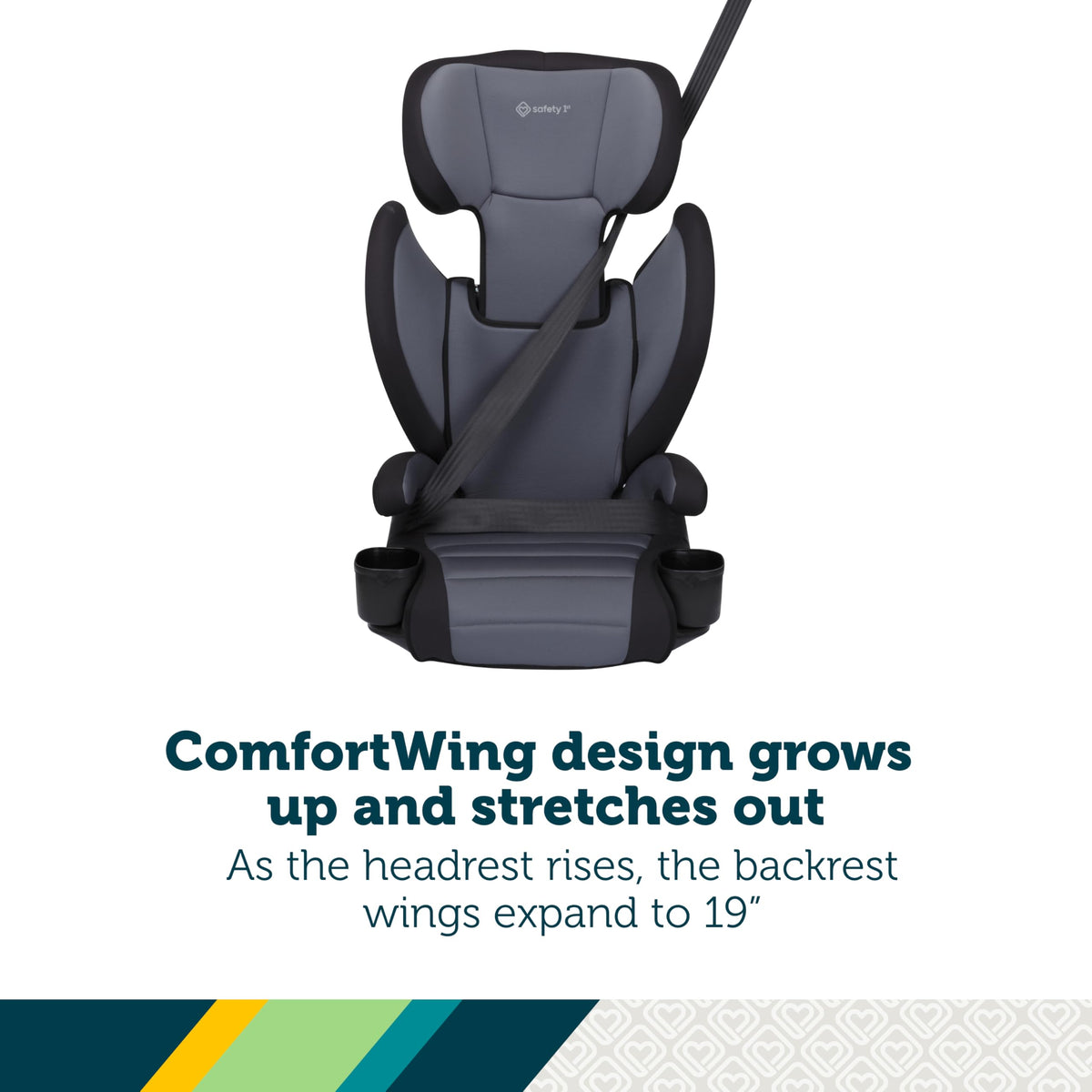 2-in-1 Booster Car Seat, High-Back to Backless, 40-100 lbs M38625