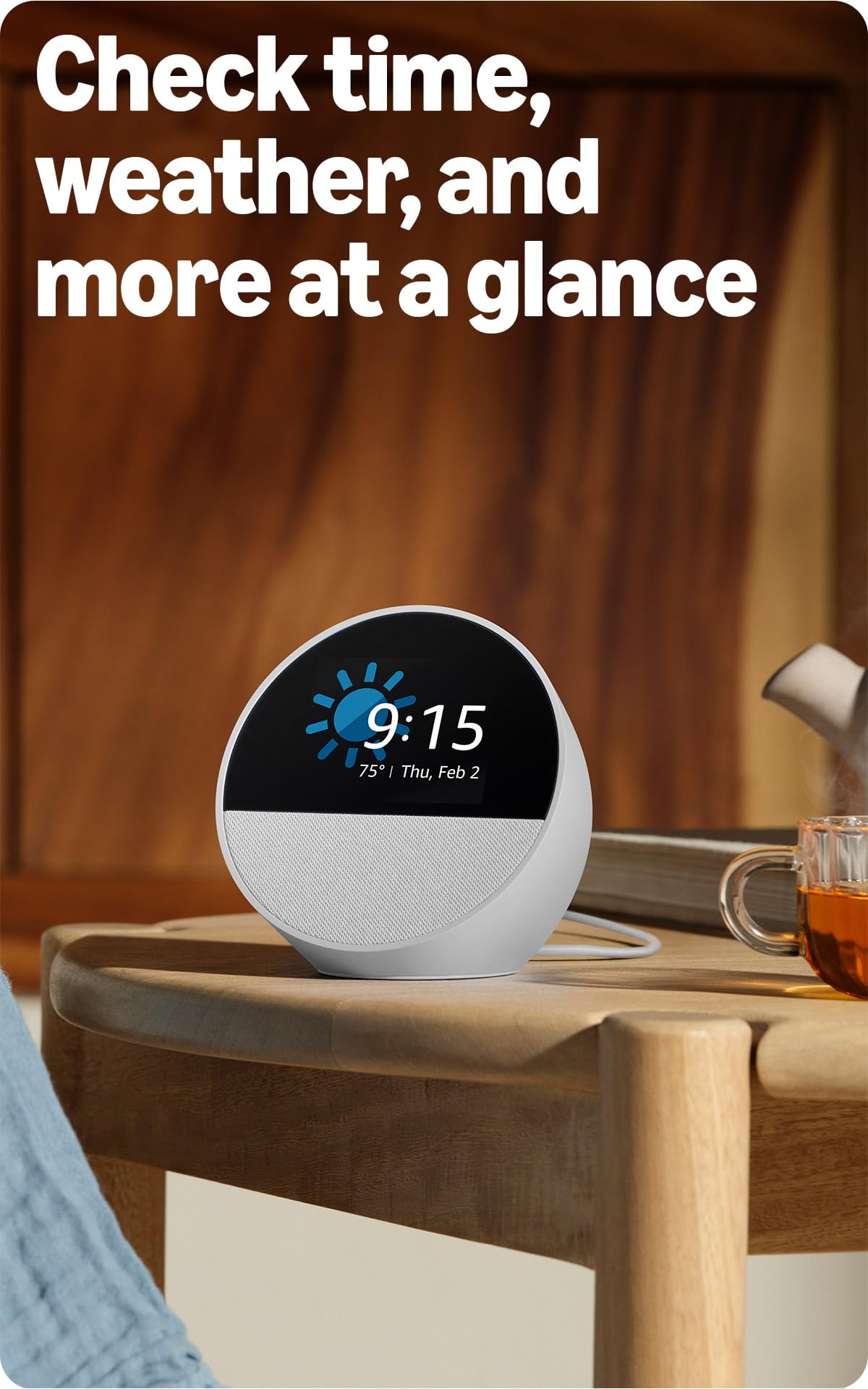 Smart Alarm Clock Black U835308