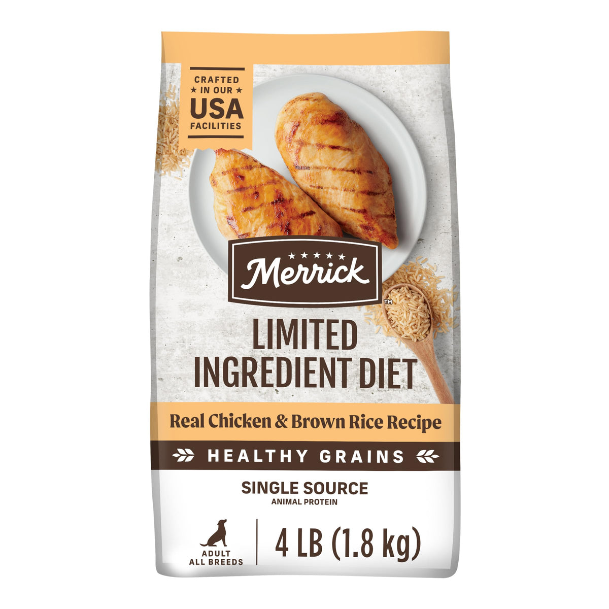 Chicken Brown Rice Dog Food 4 lb Bag N19682