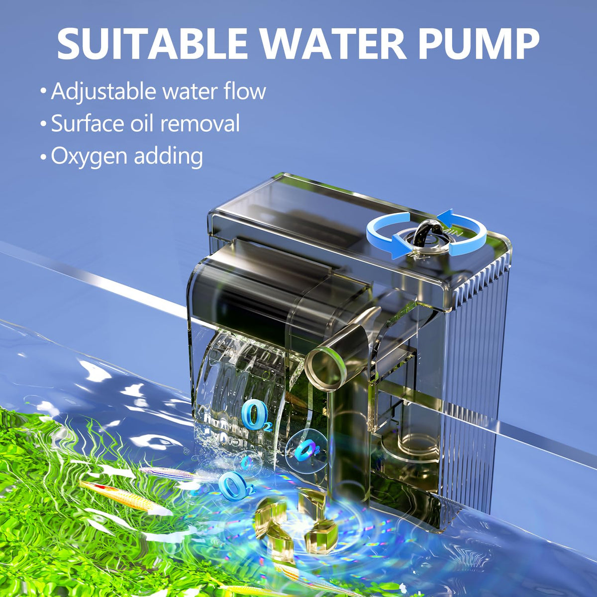5 Gallon Glass Fish Tank Kit with Filter Light S357979