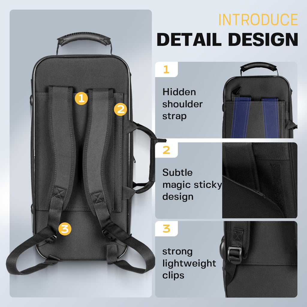 Trumpet Case with Backpack Straps S454