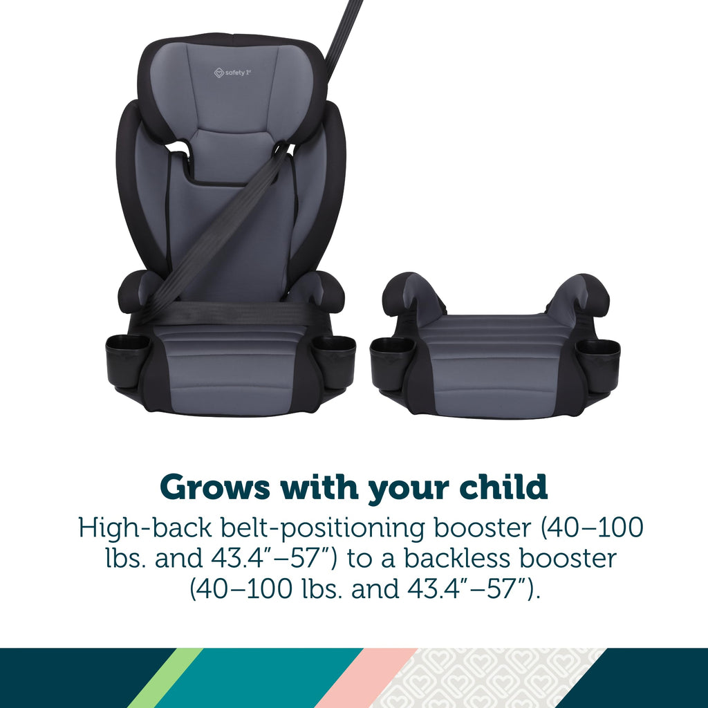 2-in-1 Booster Car Seat, High-Back to Backless, 40-100 lbs M38625