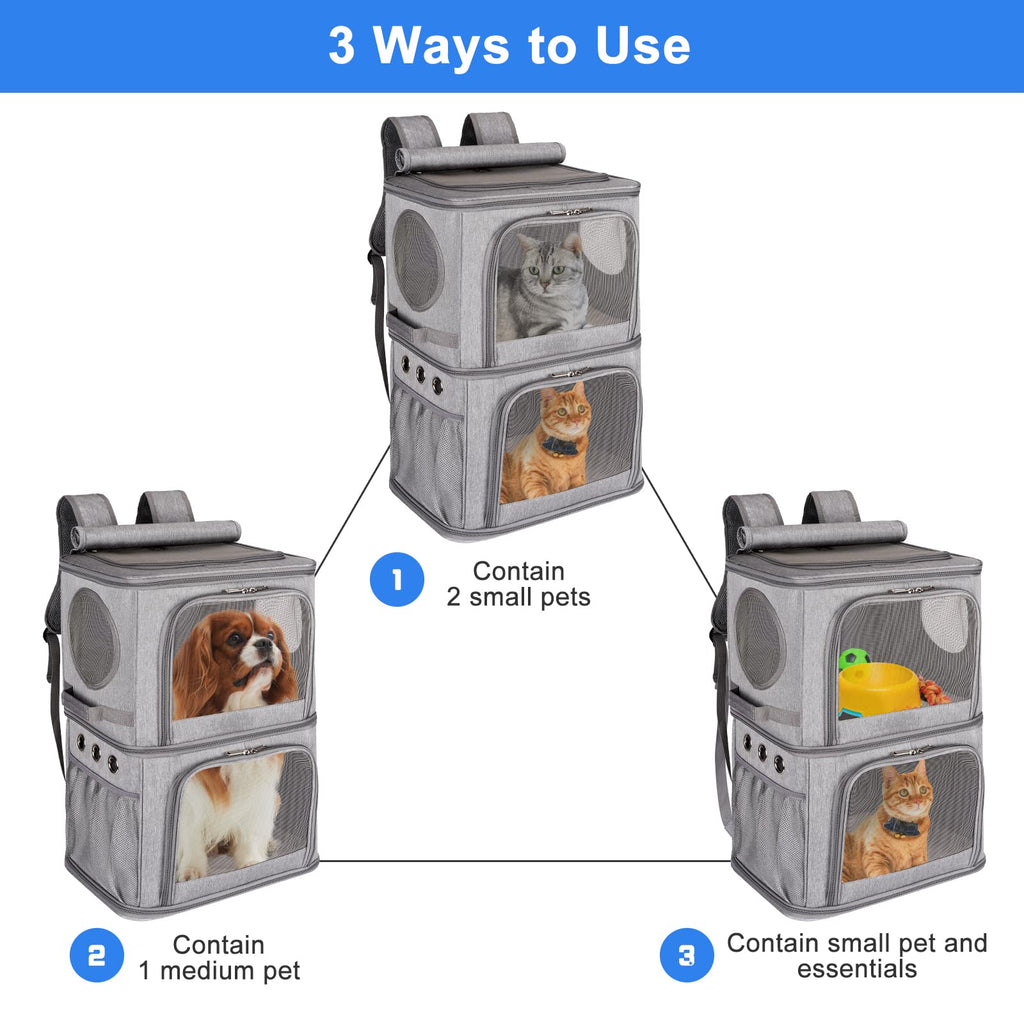Extra Large Double Pet Carrier Backpack W142