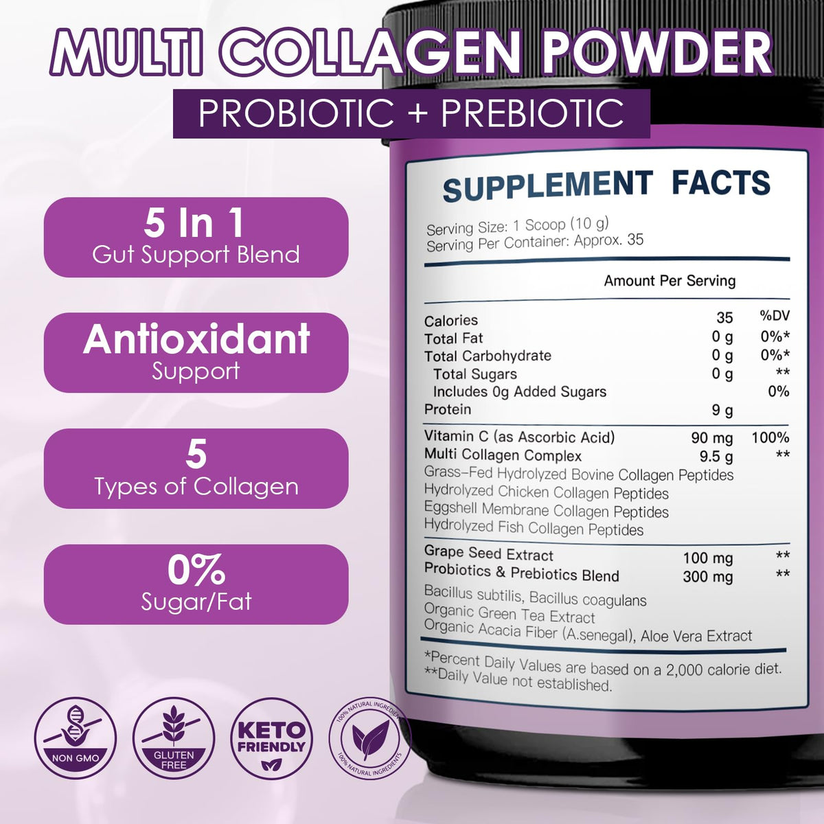 Collagen Peptides Powder with Probiotics H459248
