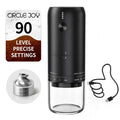 Rechargeable Electric Burr Coffee Grinder with Stainless Steel Conical Burr, Black F1056