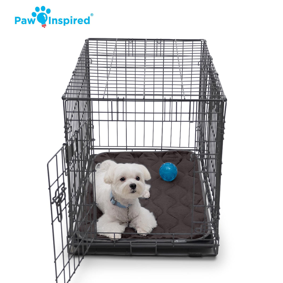 Washable Padded Crate Mats for Dogs Gray 29x18 Inch C468