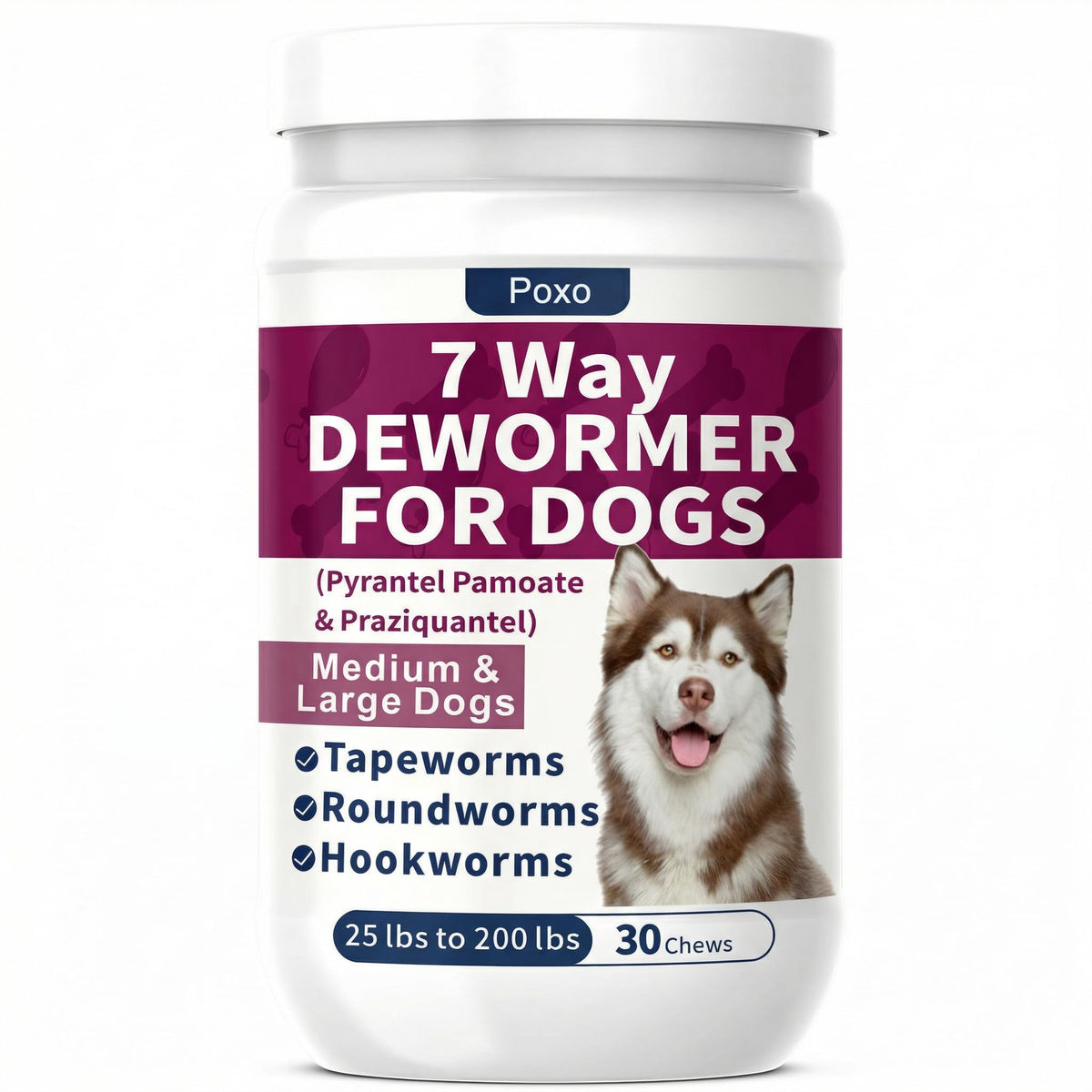 7-Way Dewormer for Dogs, 30 Tablets X945559