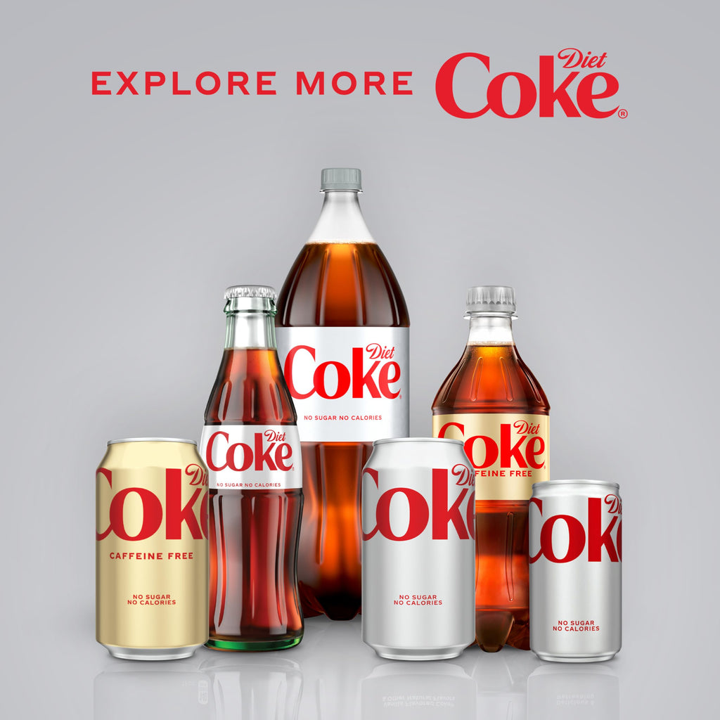 Diet Coke Soda Soft Drink Cans, 12 fl oz, 24 Pack M871646