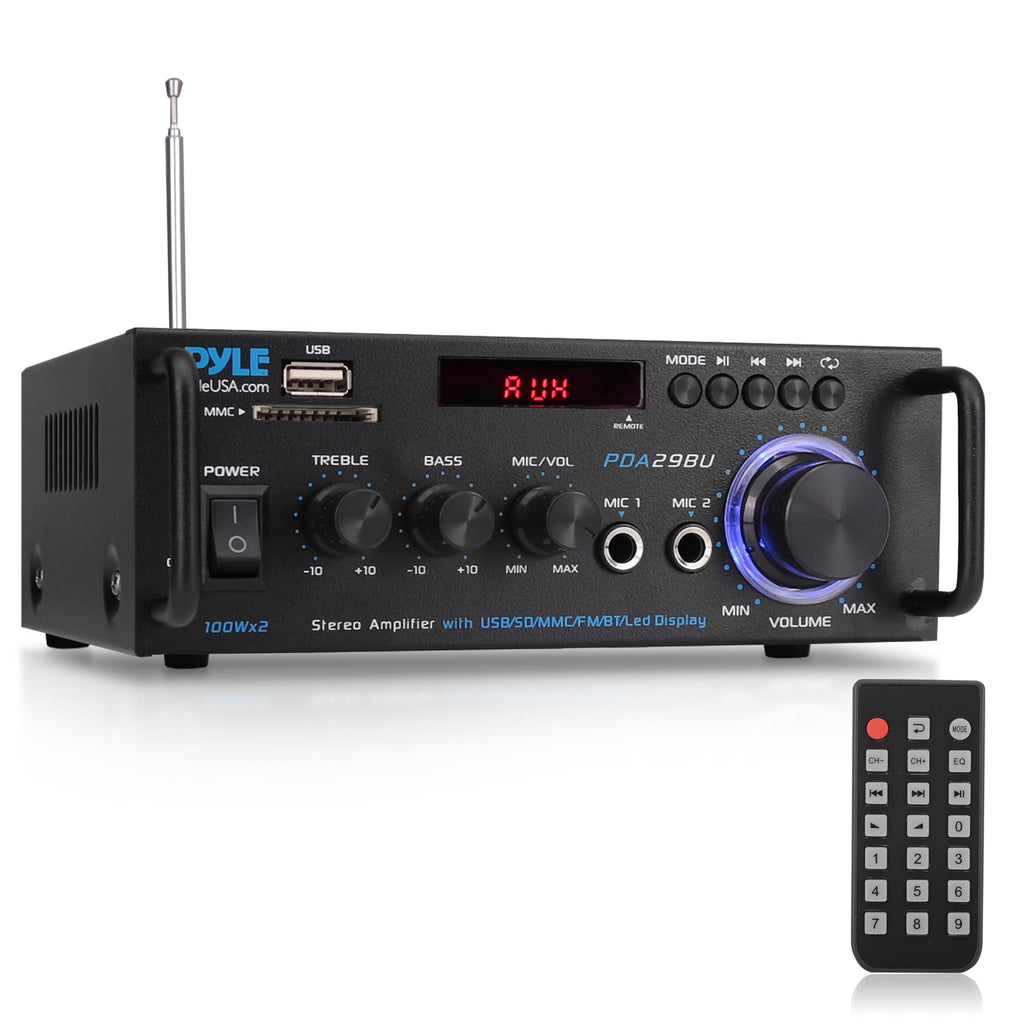 200W 2-Channel Bluetooth Stereo Power Amplifier X779