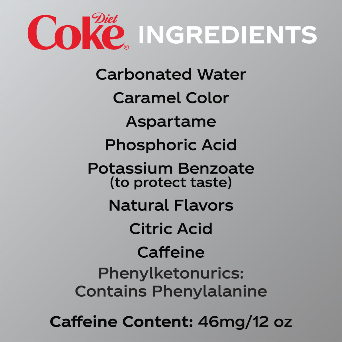 Diet Coke Soda Soft Drink Cans, 12 fl oz, 24 Pack M871646