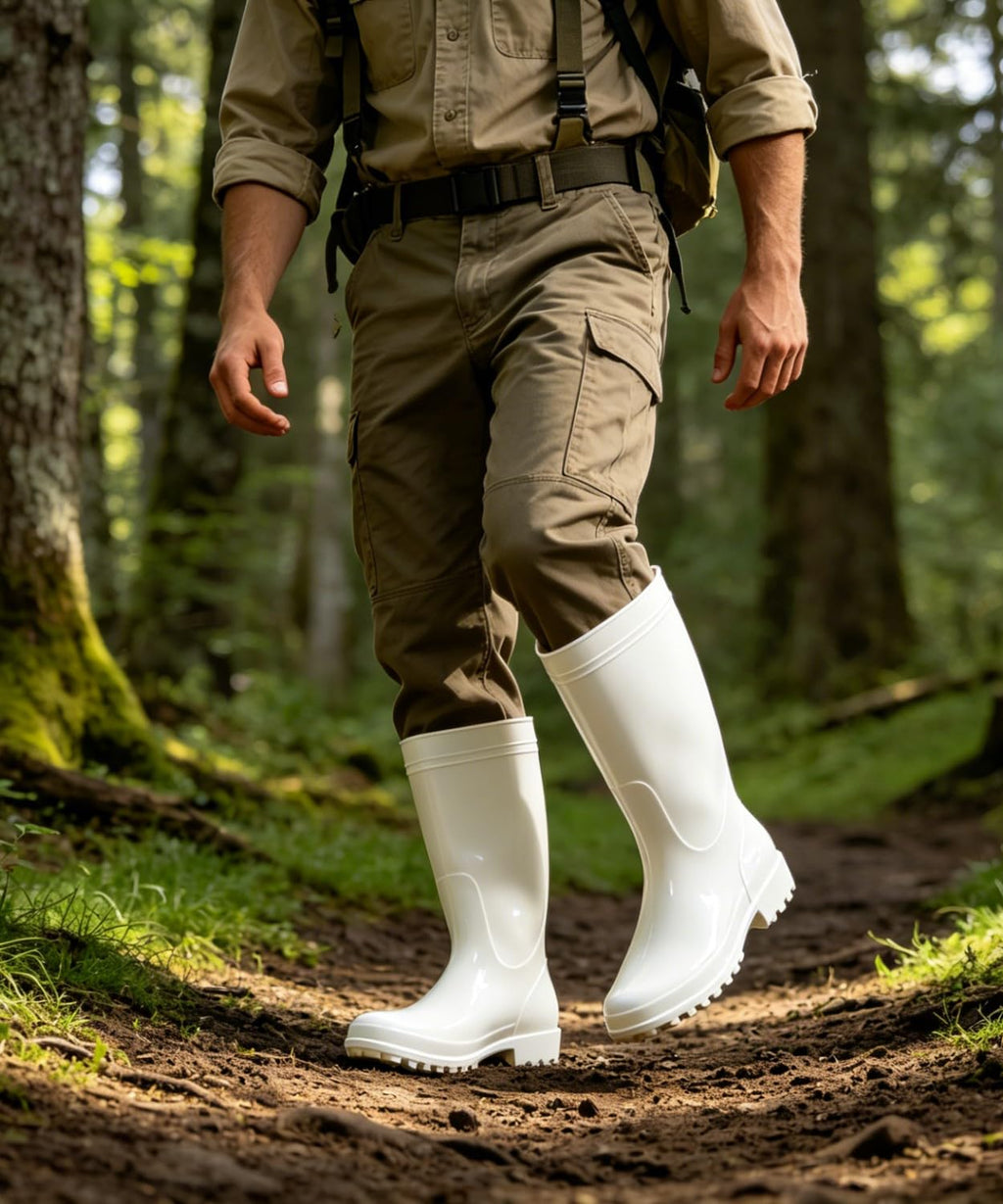 Mid-Calf Waterproof Anti-Slip Rubber Boots C62648