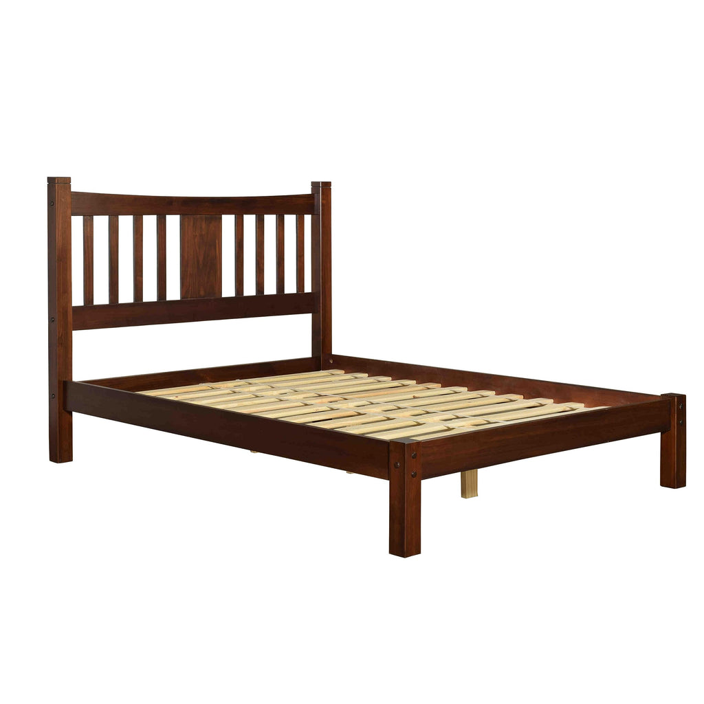 King Size Cherry Solid Wood Platform Bed D8214