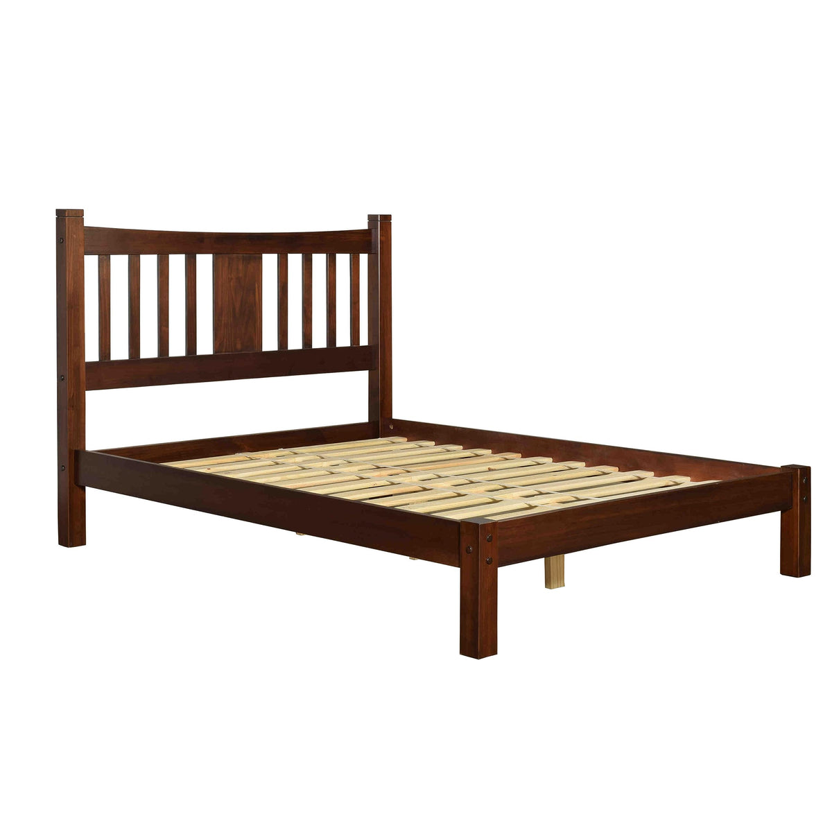 King Size Cherry Solid Wood Platform Bed D8214