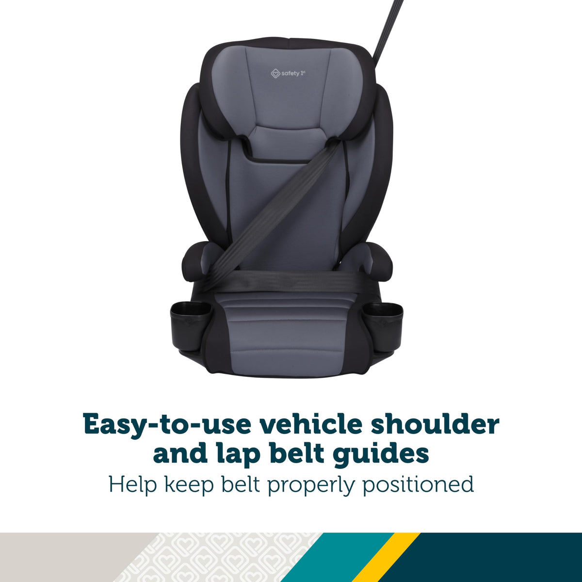 2-in-1 Booster Car Seat, High-Back to Backless, 40-100 lbs M38625