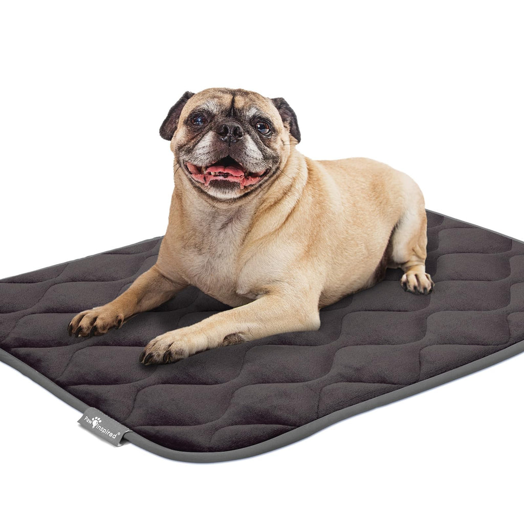 Washable Padded Crate Mats for Dogs Gray 29x18 Inch C468