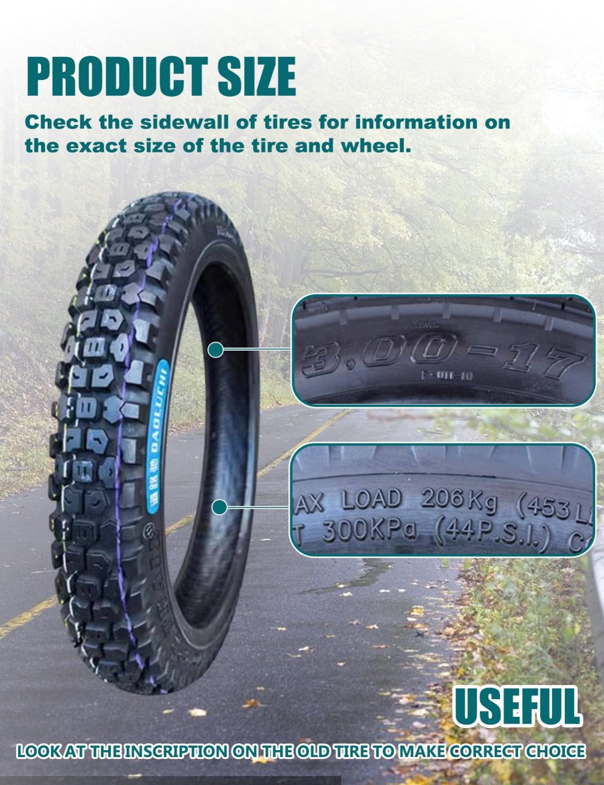 3.00-17 Scooter Tire I913222