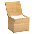 Bamboo Facial Towel Holder with Lid V530799