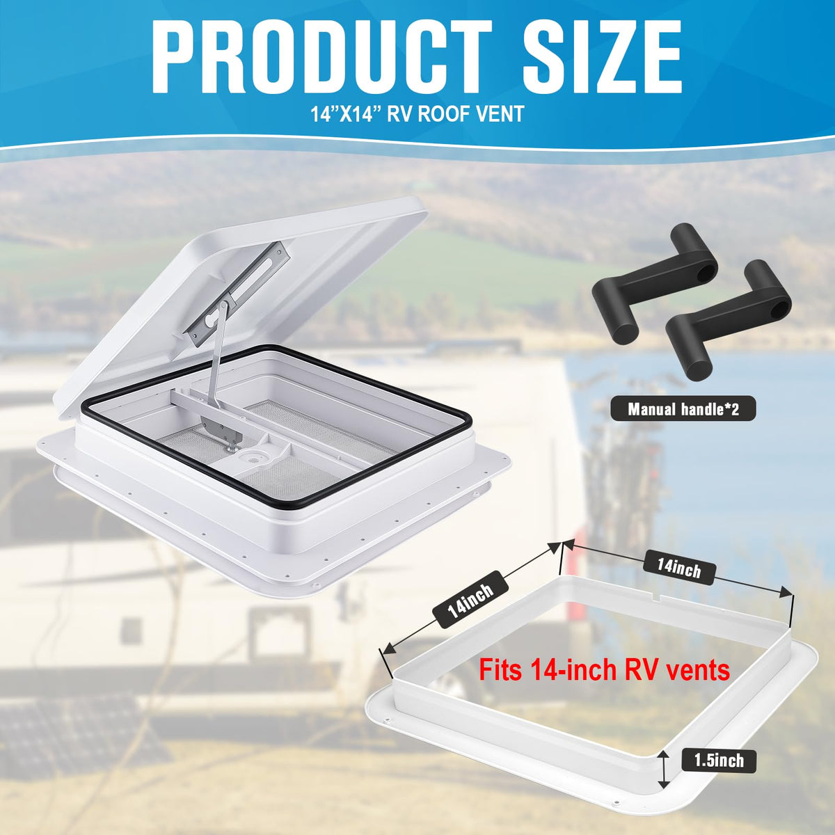 14x14 RV Roof Vent H563963