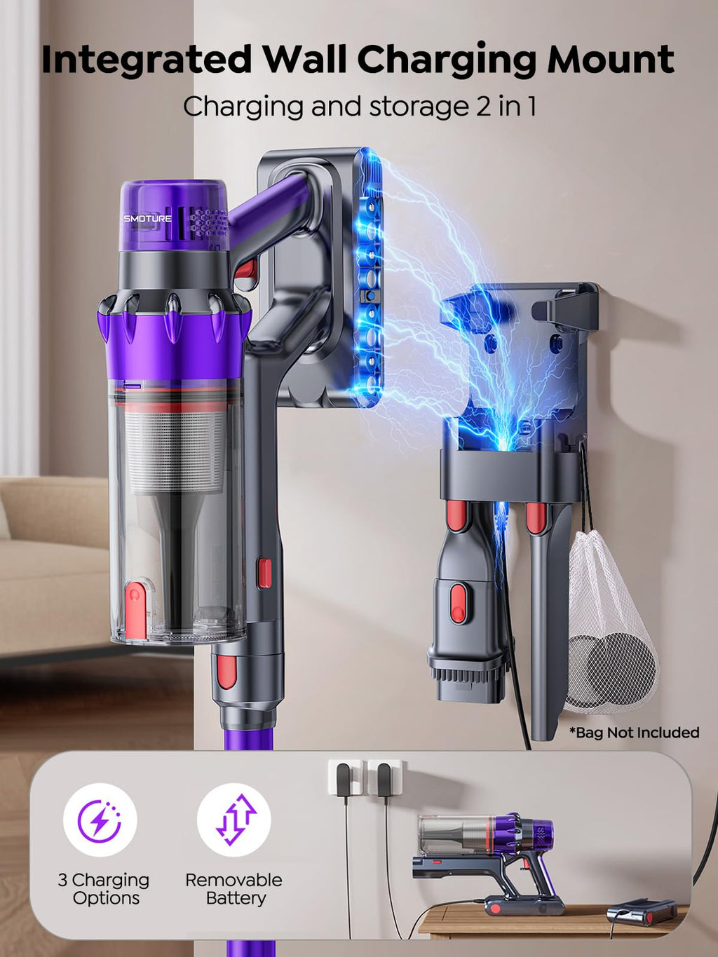 650W 55KPA 70Mins Cordless Stick Vacuum Cleaner I13119