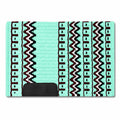 Mint Green Burgundy Tribal Horse Saddle Pad W82744