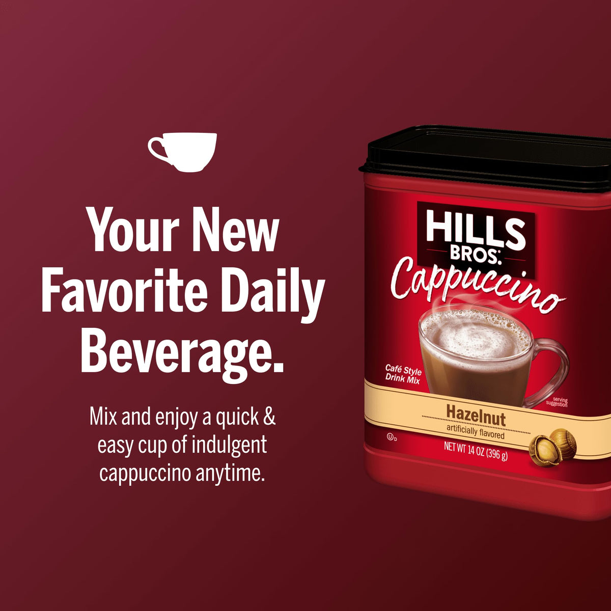 Cappuccino Mix Hazelnut 14 oz G453478