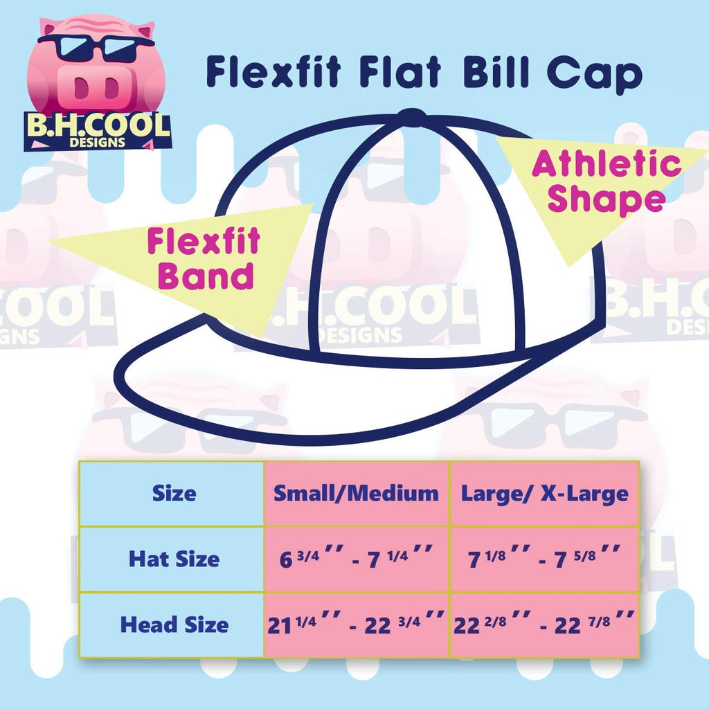 Flat Bill Fitted Hat U829