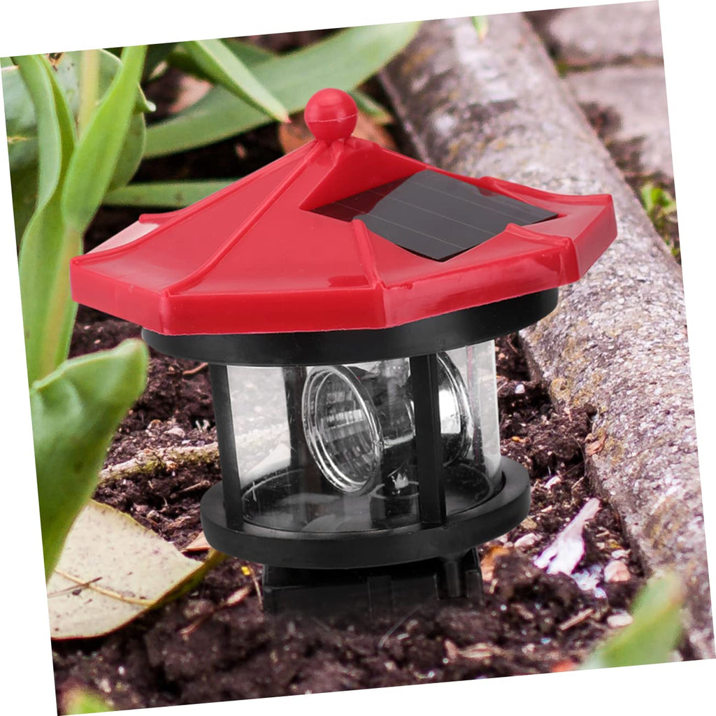 2Pcs Solar Powered Lighthouse Outdoor Garden Light Q1610