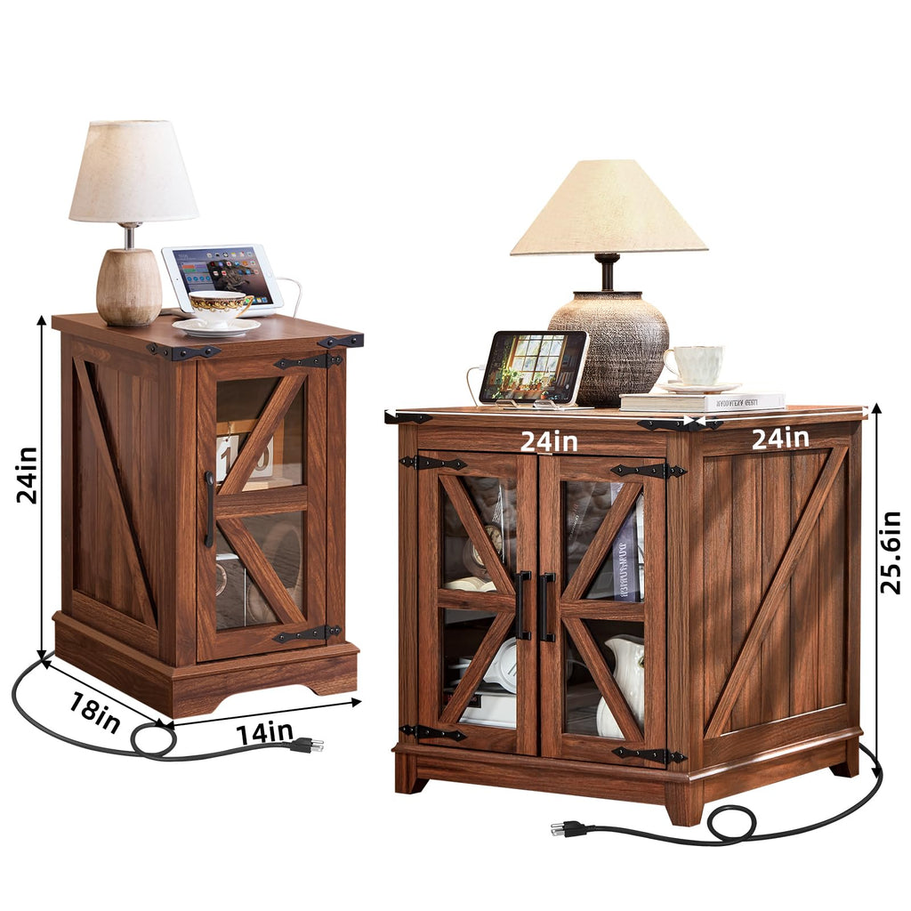 End Table Set 2 with Charger X468