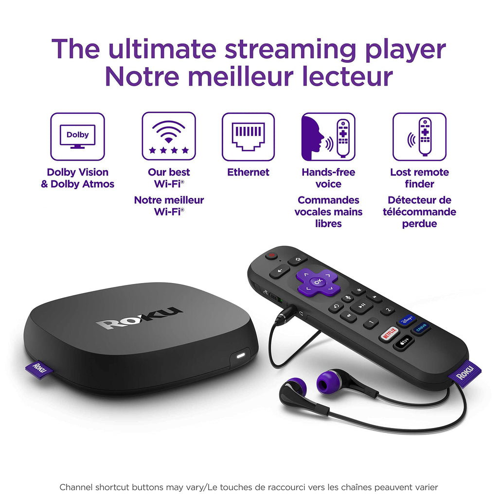 4K HDR Streaming Player with Voice Remote and HDMI Cable Z607457