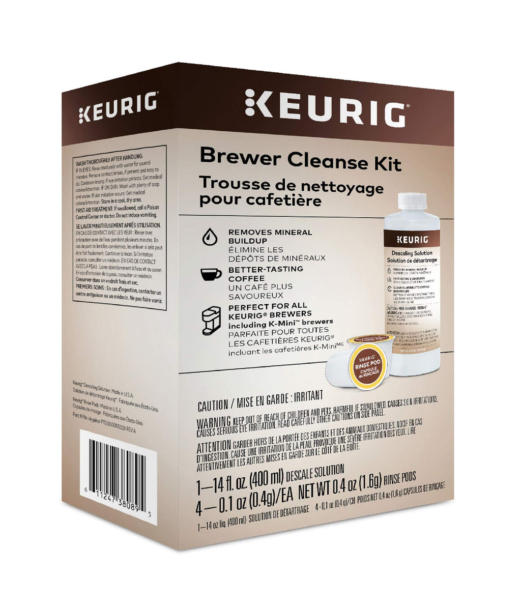 Single Serve K-Cup Pod Coffee Maker & Cleanse Kit U569304