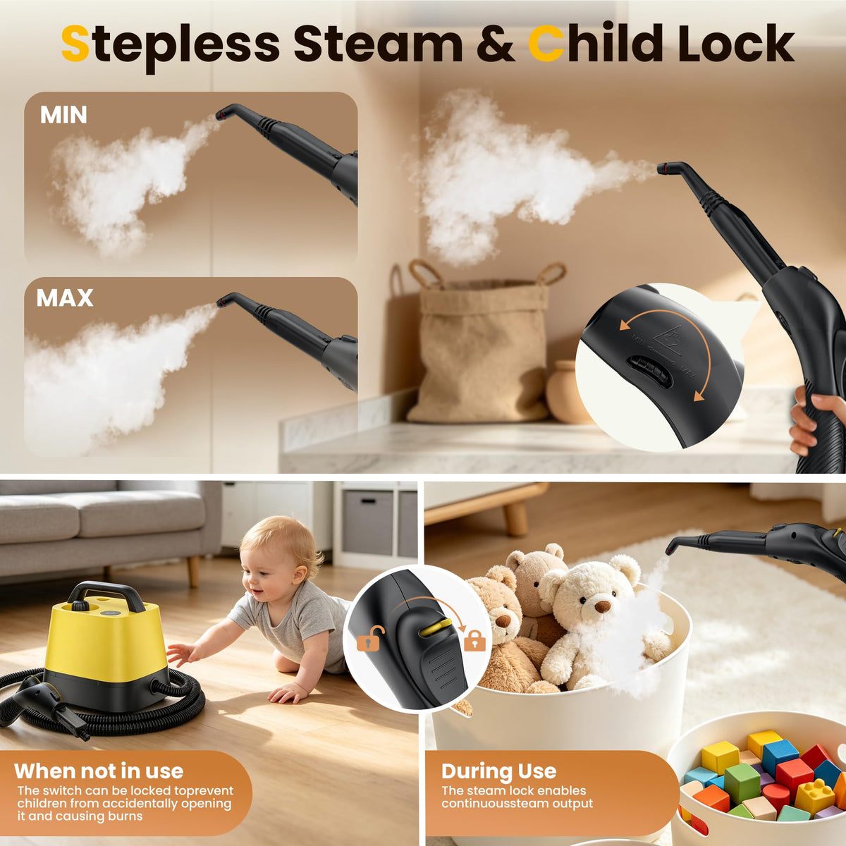 Steam Cleaner with 52oz Tank D9192