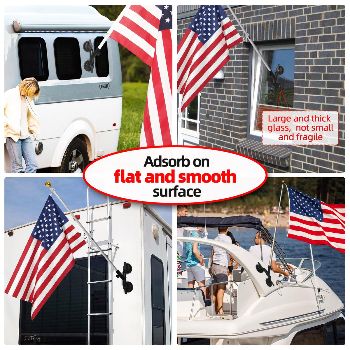 Suction Cup Flag Pole Mount I94567