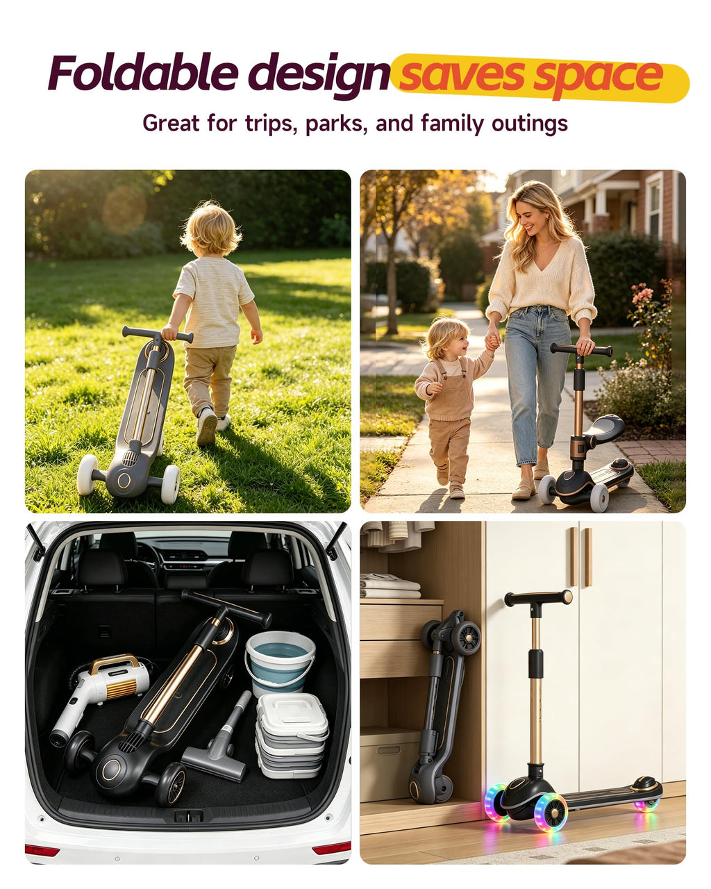 2-in-1 Toddler Scooter with Seat G30544