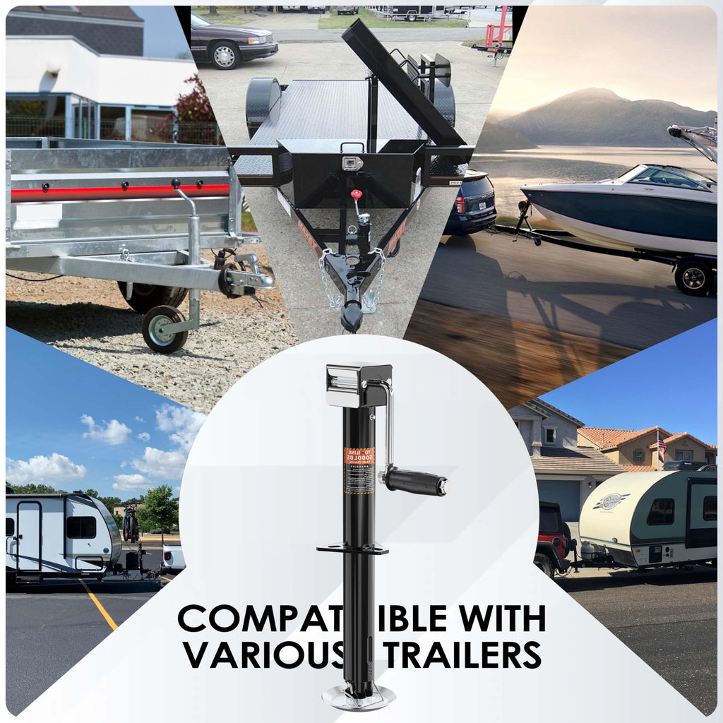 5000 lbs 15" Lift A-Frame Trailer Jack B3644